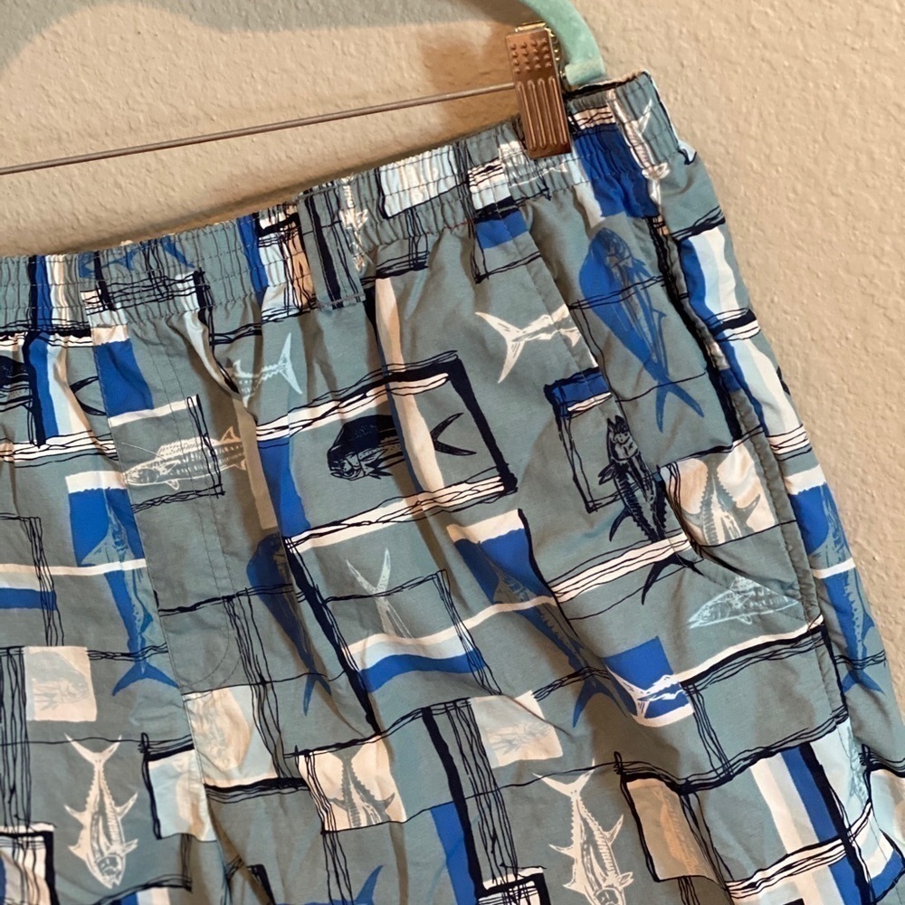 Columbia Backcast II Printed Swim Trunks Blue Fish​​​​​​​​​​ - Picture 11 of 15